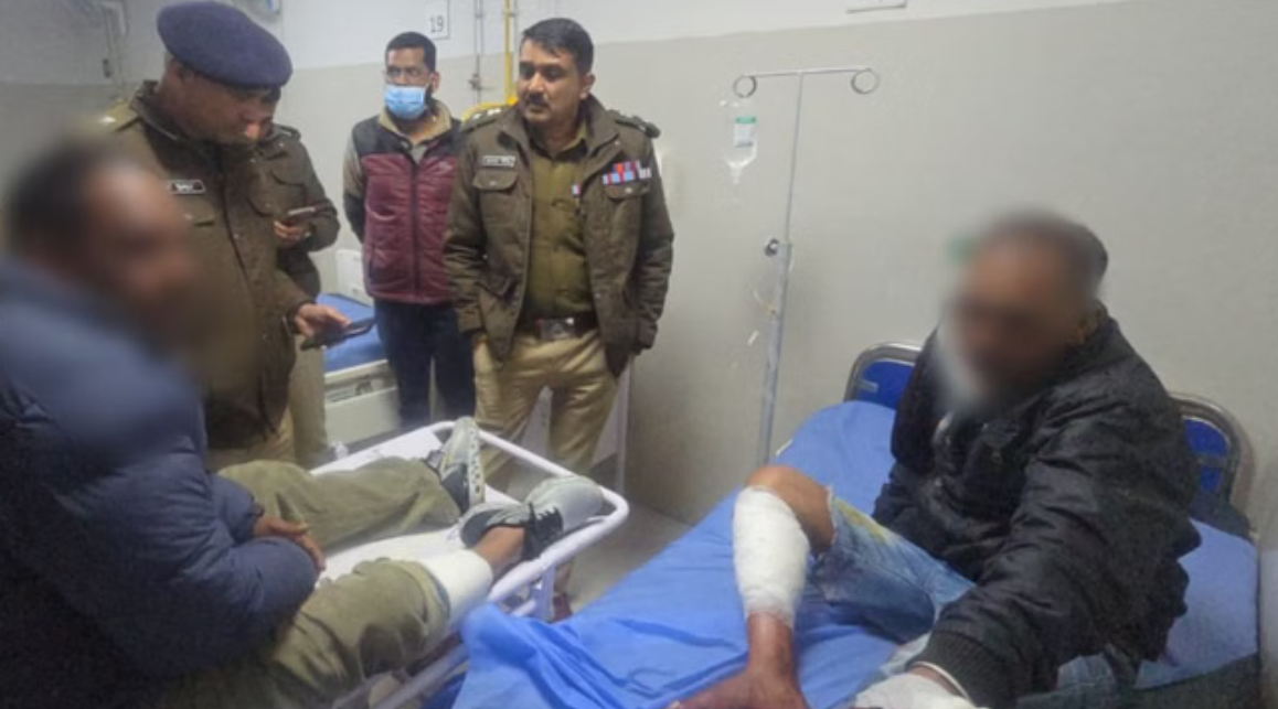 देहरादून अर्जुन हत्याकांड: पुलिस मुठभेड़: हत्याकांड का शूटर और सहयोगी गिरफ्तार, बदमाशों के पैर में लगी गोली