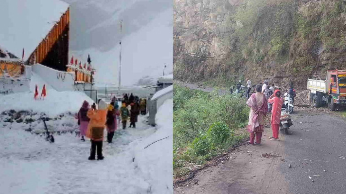 हेमकुंड साहिब में बर्फबारी, भारी बारिश एवं तूफान से जनजीवन अस्त व्यस्त, सड़कें बाधित, फसलें चौपट